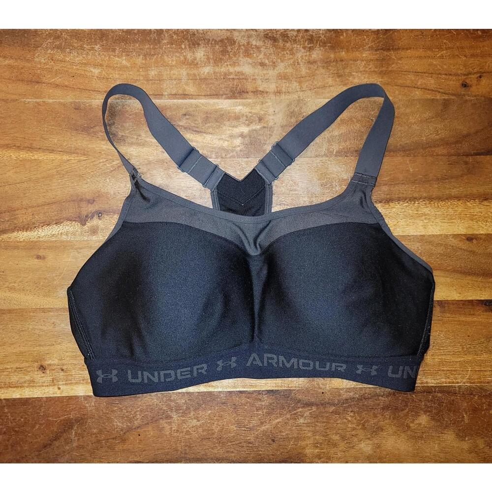 Under Armour 36D Women's High Impact Crossback Sports Bra Wireless Black